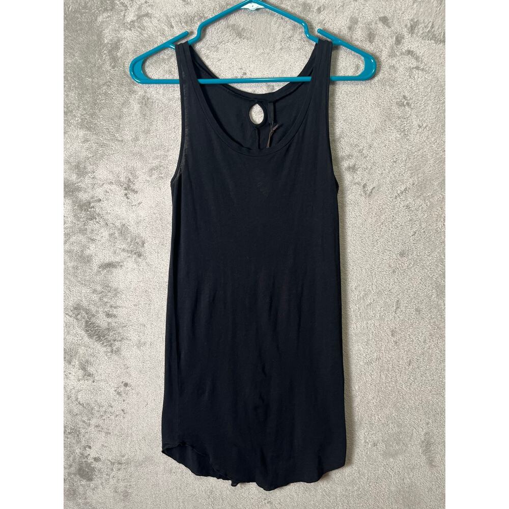 Humanoid Jadia Black Jersey Micro Mini Dress Minimalist Oraganic Cotton XS NEW